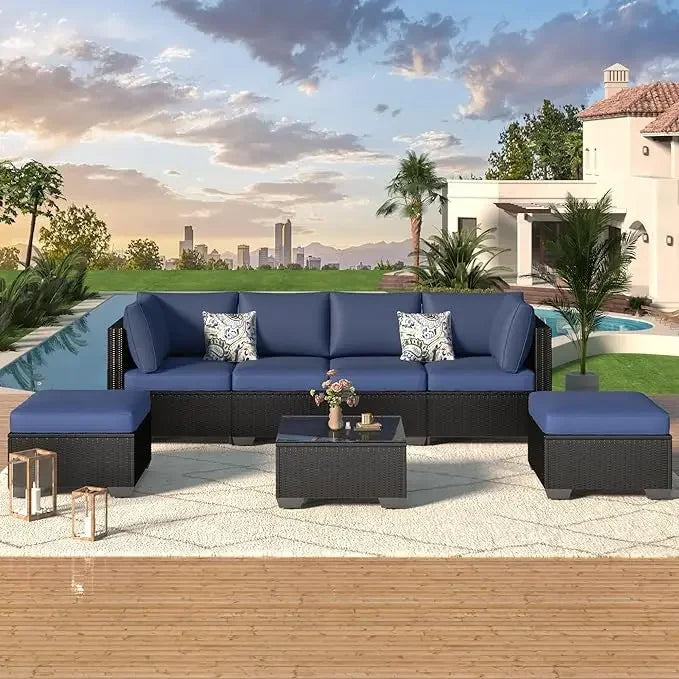 7 Piece Outdoor Patio Furniture Set