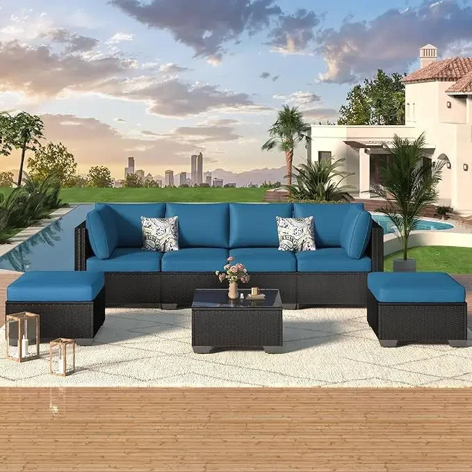 7 Piece Outdoor Patio Furniture Set